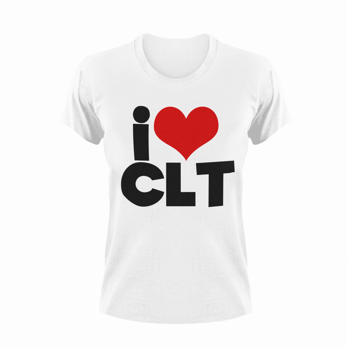 Charlotte, NC Shirt - I Heart CLT White