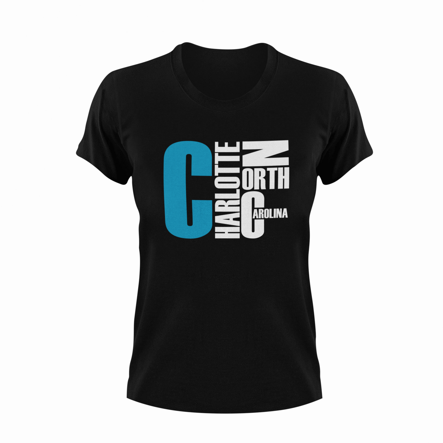 Charlotte, NC T-Shirts- Blue Bold