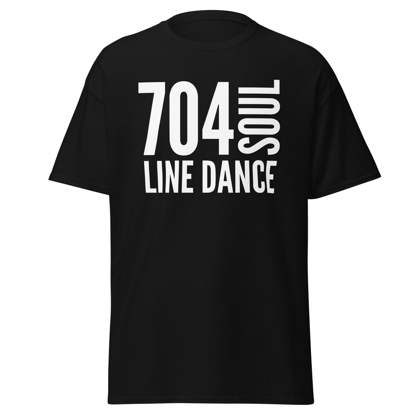 Black 704 Soul Line Dancing T-Shirt Charlotte NC Line Dance Classes